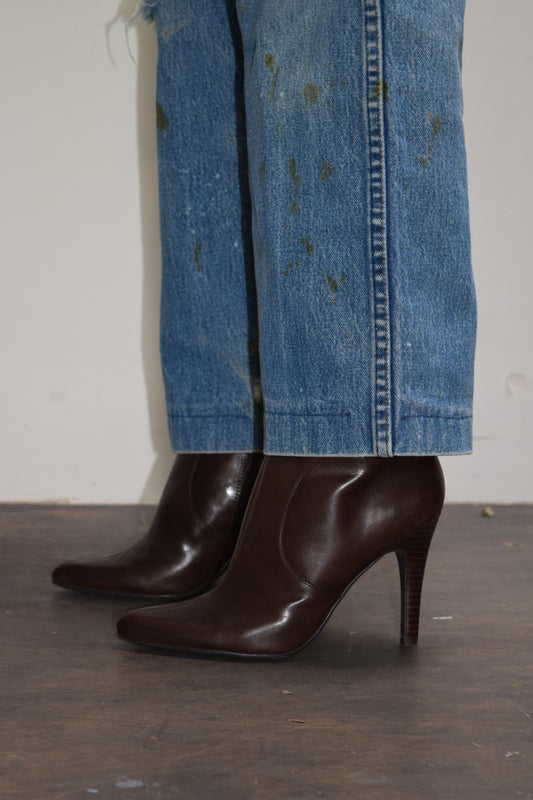 Nine West Gooro Leather Booties