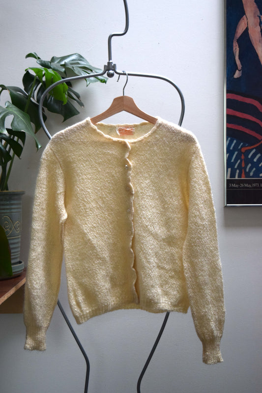 50’s Shouldereze of Soufflé Mohair & Wool Cardigan