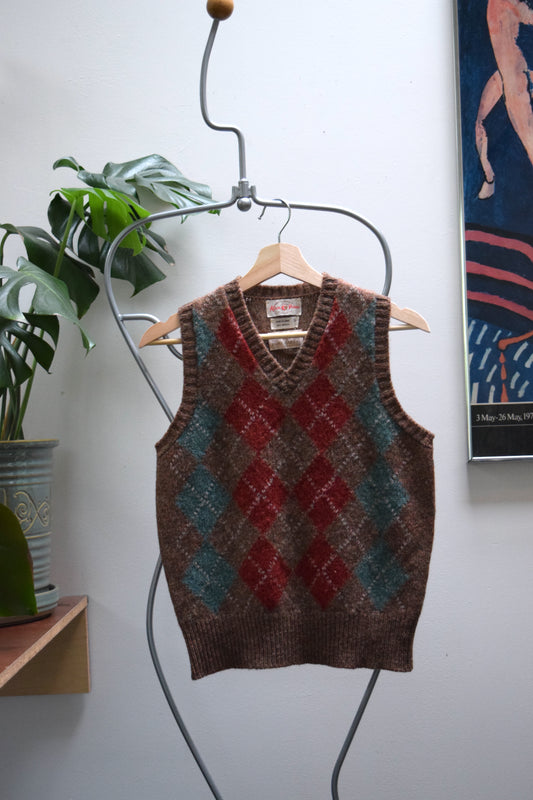 1960’s Alan Paine Argyle Wool Vest