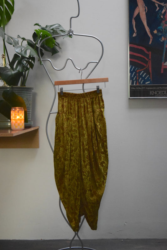 SUE WONG Designer 1980's Harem Pants