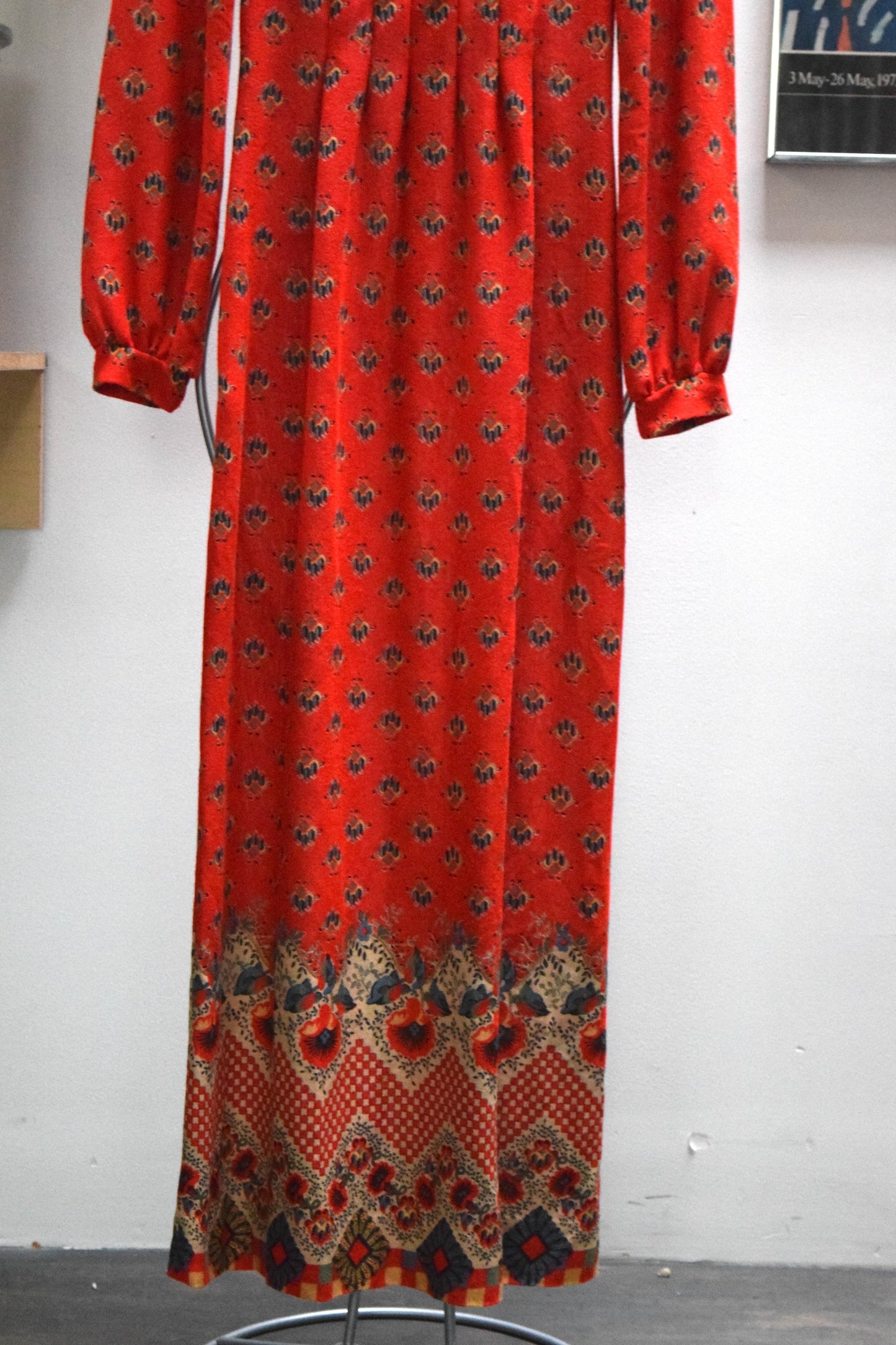 Vintage Joseph Magnin 60’s Longsleeve Maxi Dress