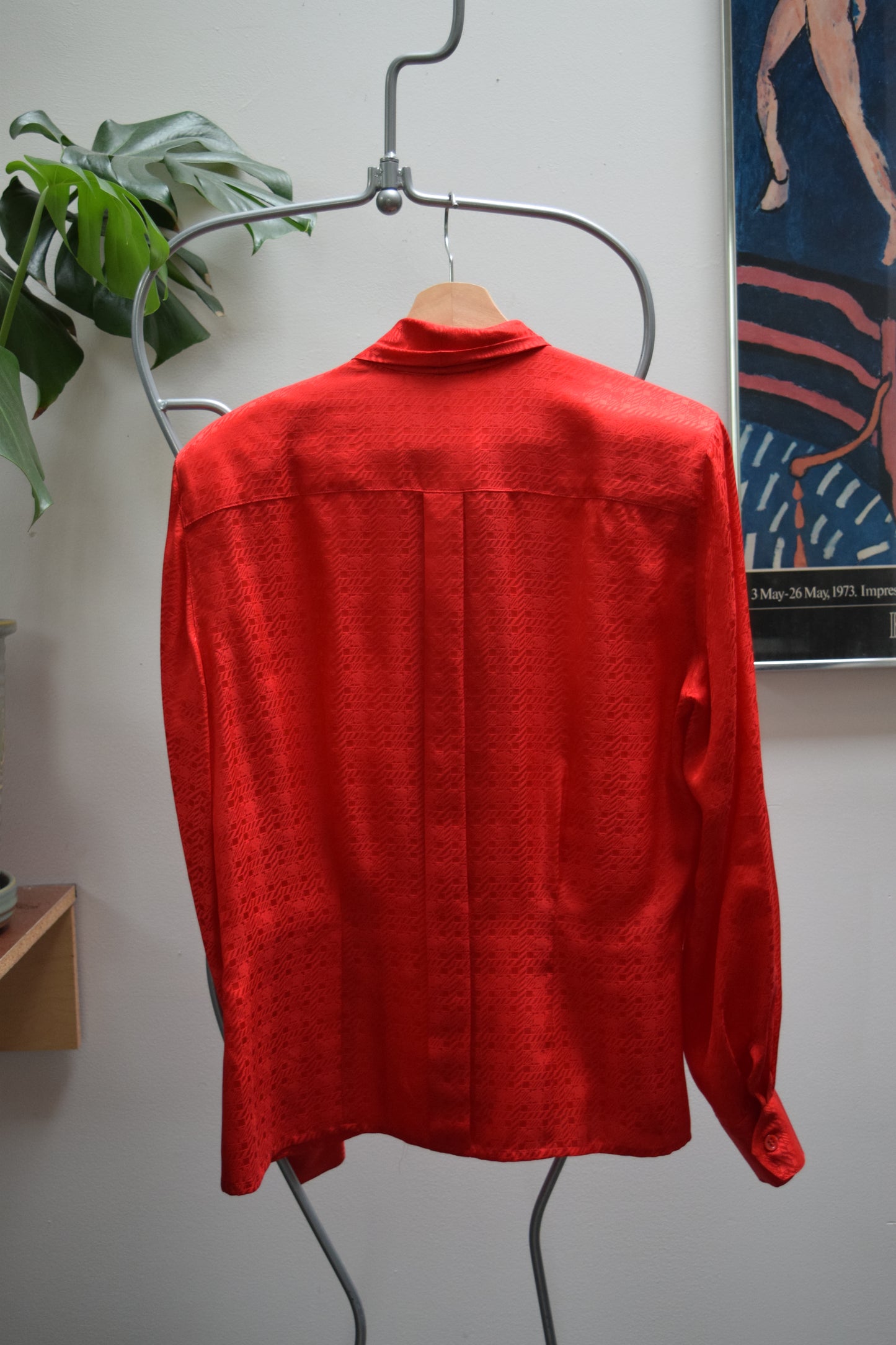 Christian Dior 80’s Tie Neck Silk Blouse