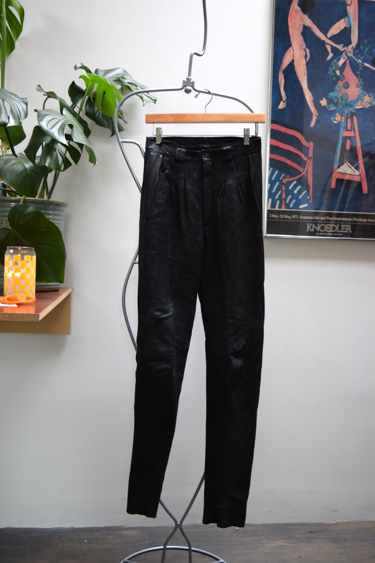 1980's Leather Rat Vintage Leather Pants