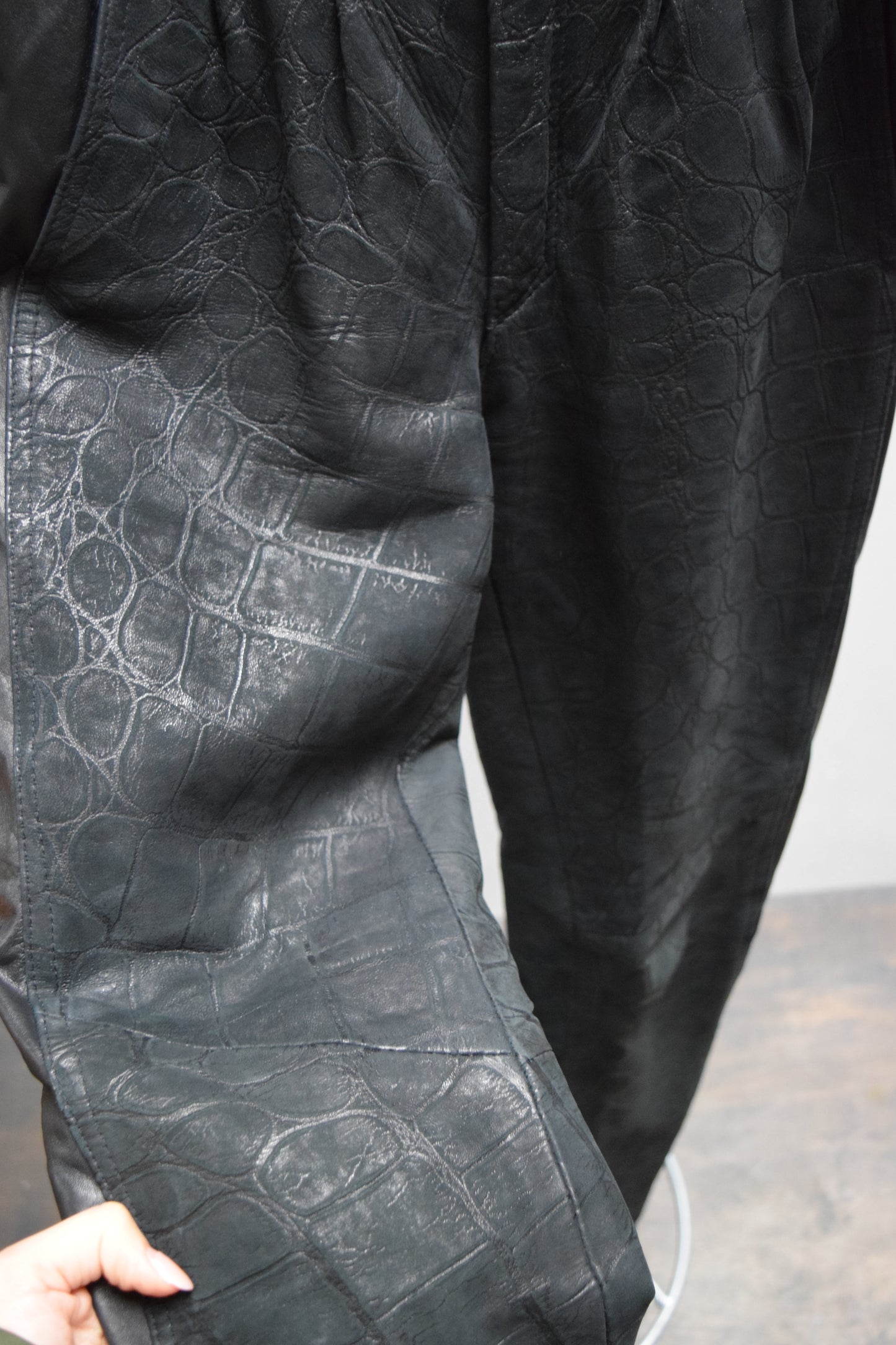 1980's Leather Rat Vintage Leather Pants