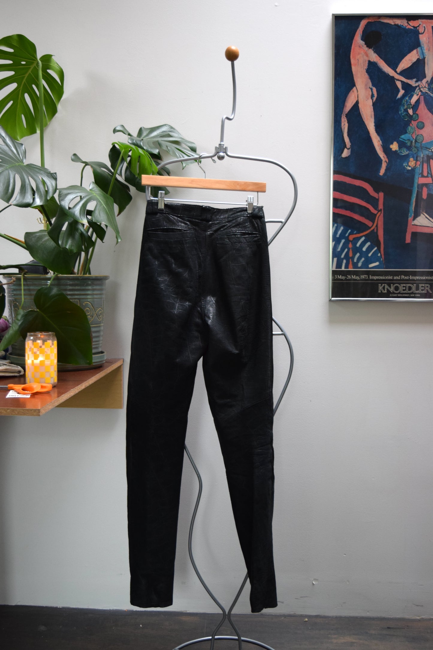 1980's Leather Rat Vintage Leather Pants