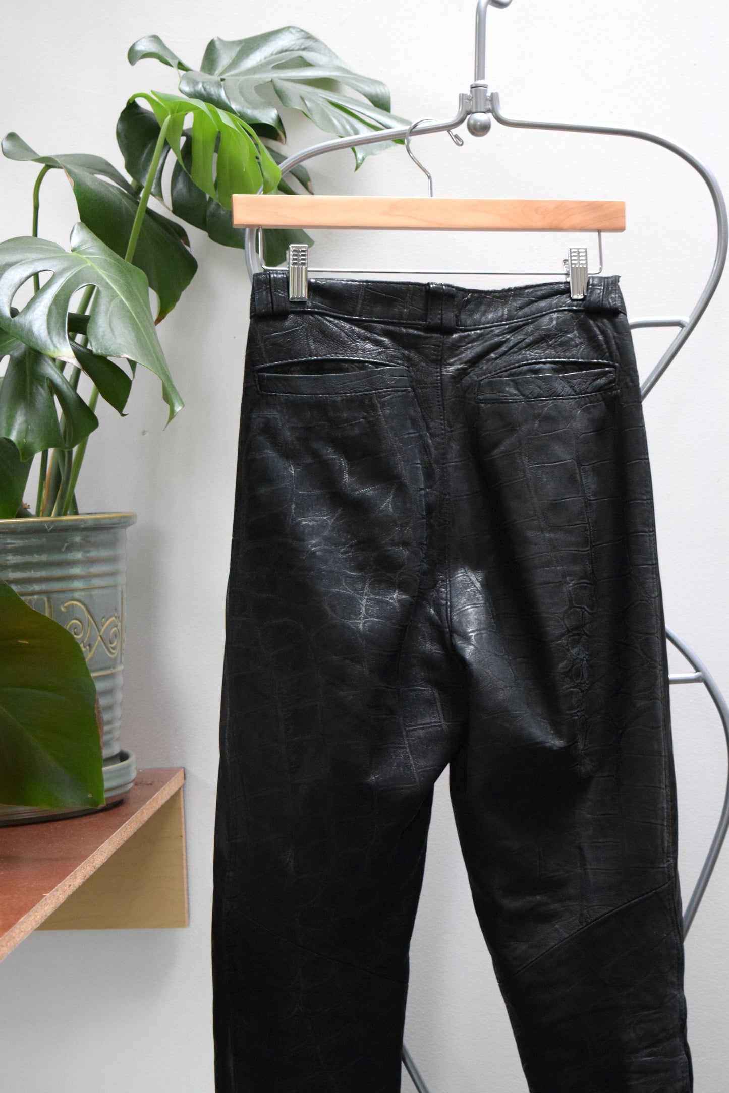 1980's Leather Rat Vintage Leather Pants