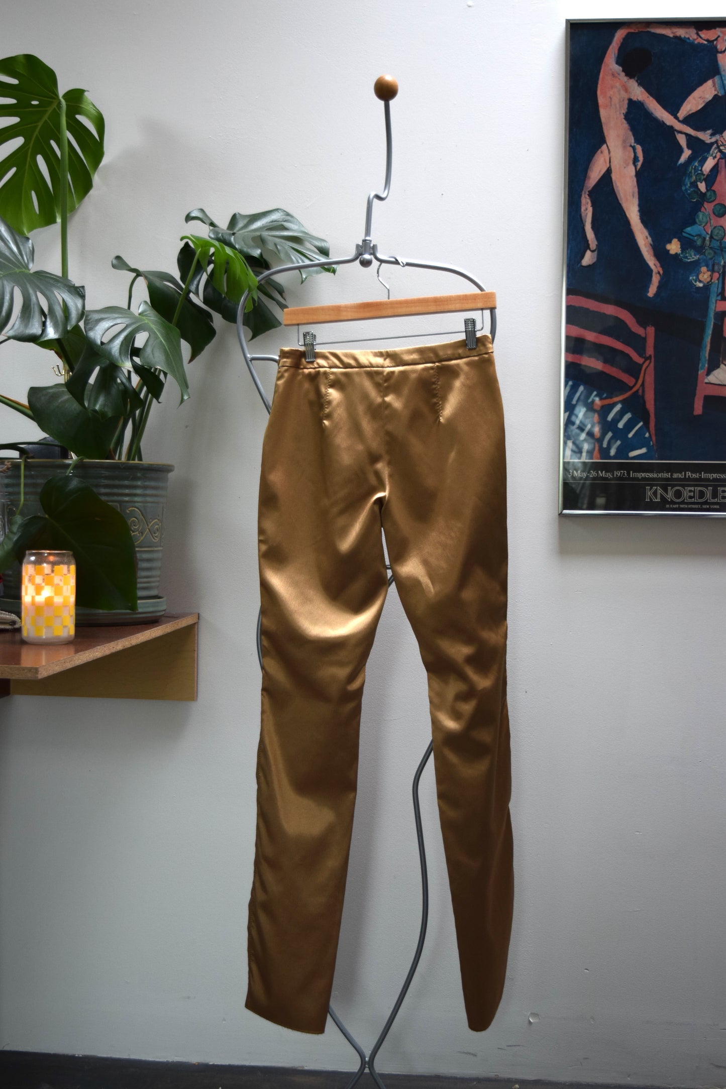 Dolce & Gabbana Gold Appliqué Pants