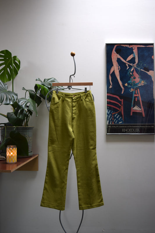 70’s High Waisted Lime Green Pants