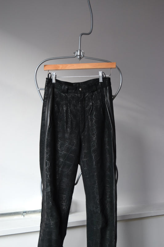 1980's Leather Rat Vintage Leather Pants