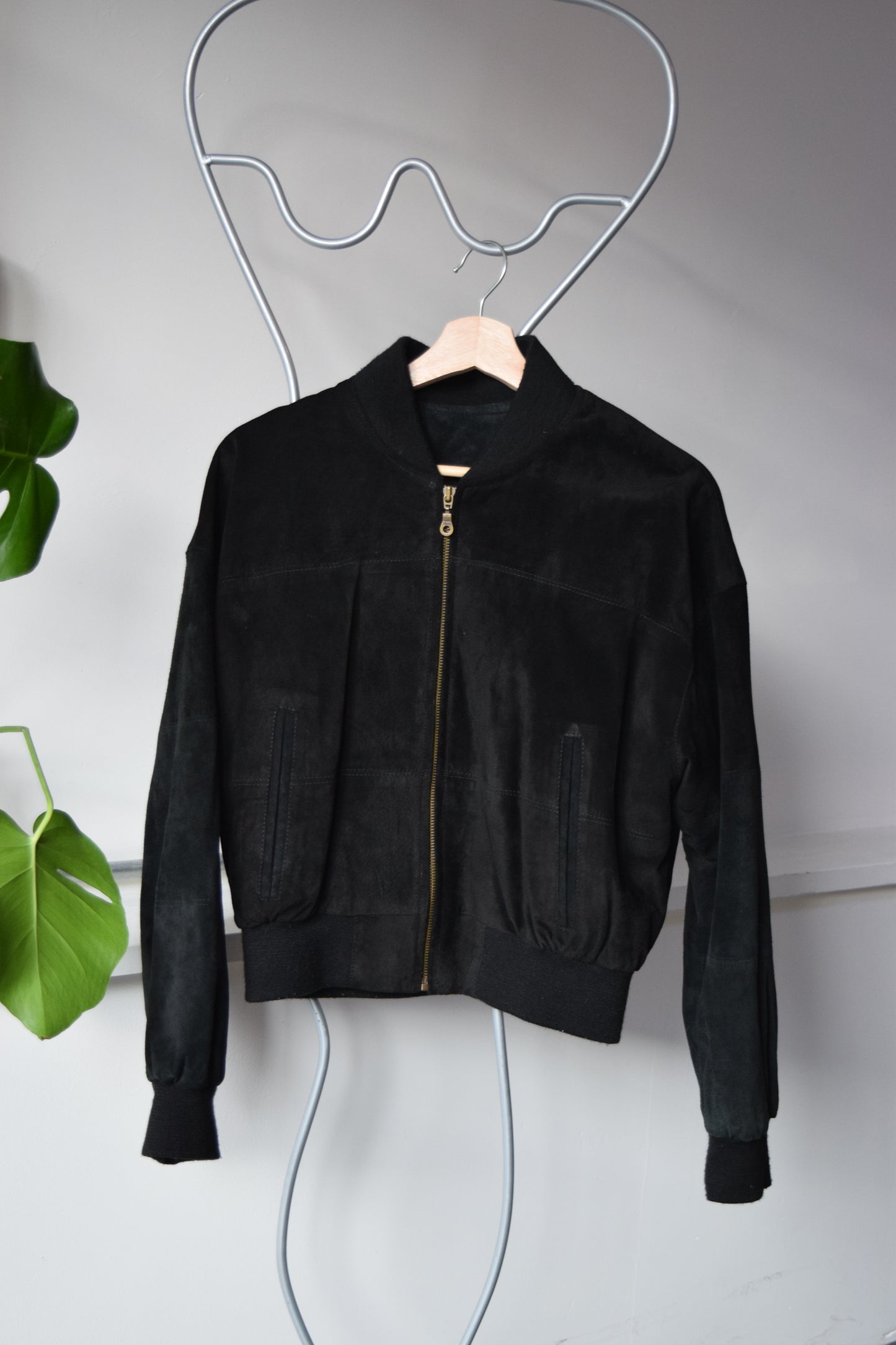 90's Barneys New York Suede Bomber Jacket