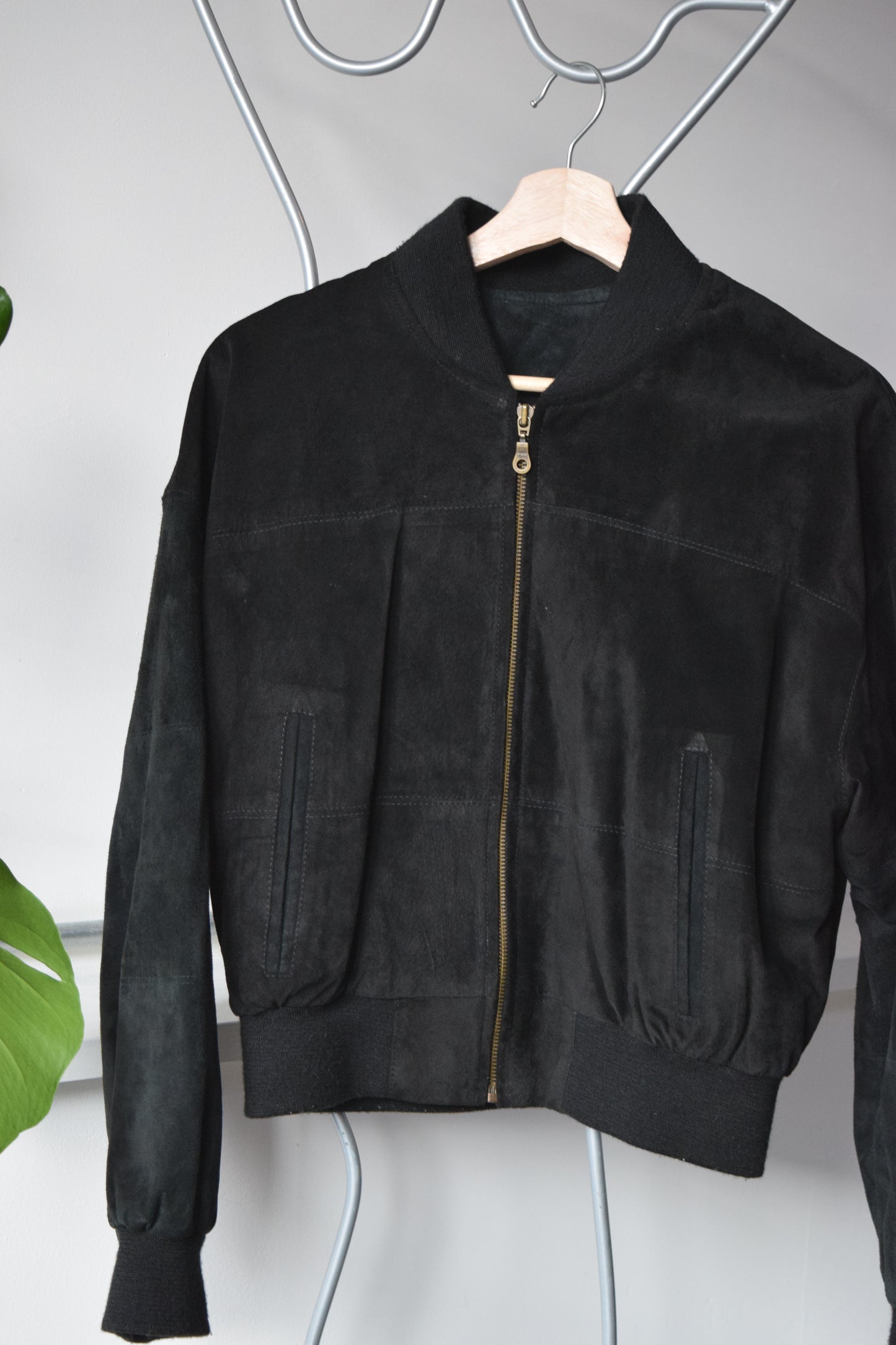 90's Barneys New York Suede Bomber Jacket